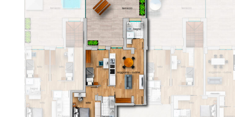 appartamento trilocale A6_Tavola disegno 1